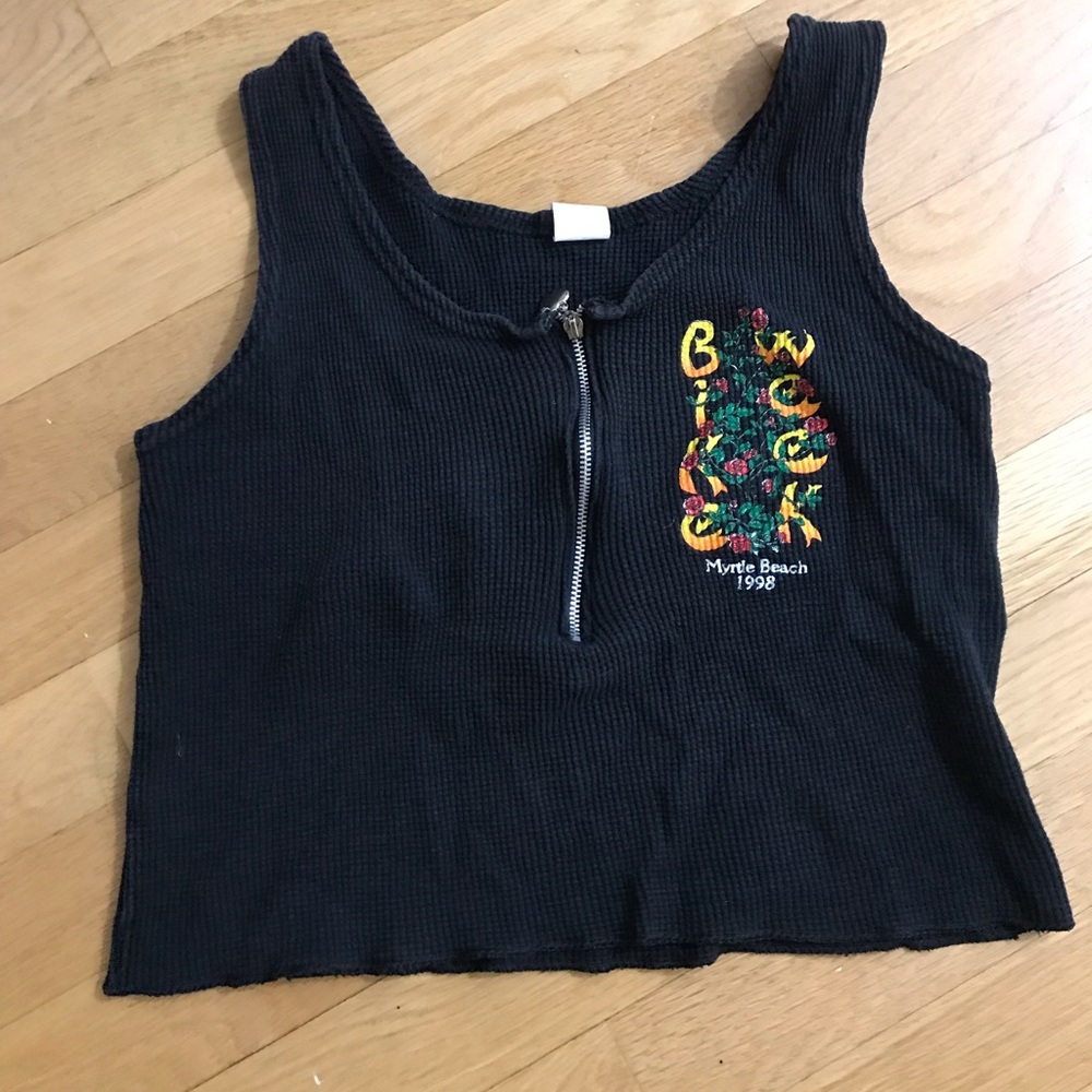 Vintage Bike week crop top tank